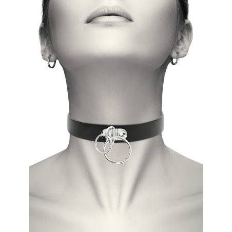 Collier Coquette avec Double Anneau