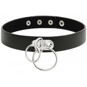 Collier Coquette avec Double Anneau