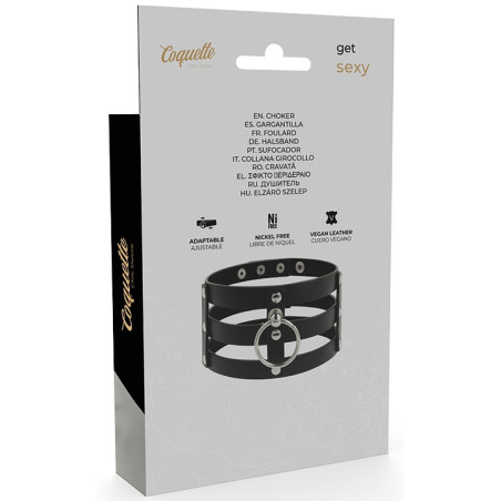 Ras de cou Coquette Triple Lane Noir