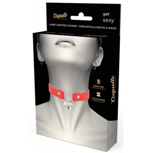Collier Coquette avec Pendentif Coeur Rouge