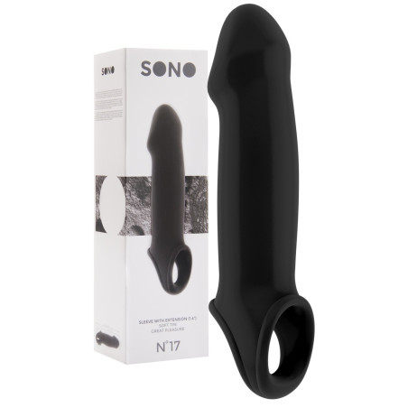 Gaine à pénis Lisse noir de 20 x 5.5 cm de SONO