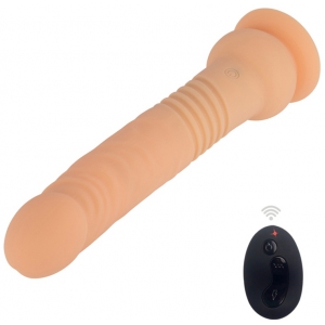 Gode vibrant et rotatif THE COMMANDER 19 x 3.7cm
