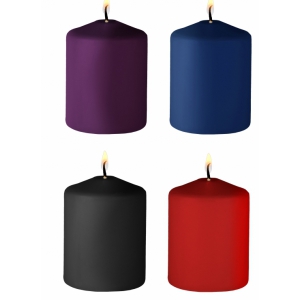 Lot de 4 bougies TEASE CANDLE parfums variés 24g