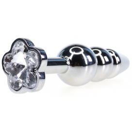 Plug Bijou anal FLOWER 10 x 2.7cm 2