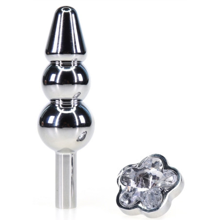 Plug Bijou anal FLOWER 10 x 2.7cm