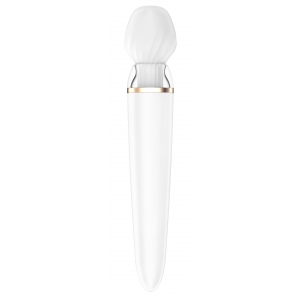 DOUBLE WAND-ER Satisfyer 33cm Blanc