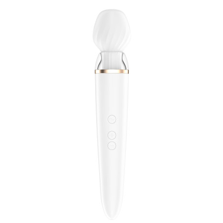 DOUBLE WAND-ER Satisfyer 33cm Blanc