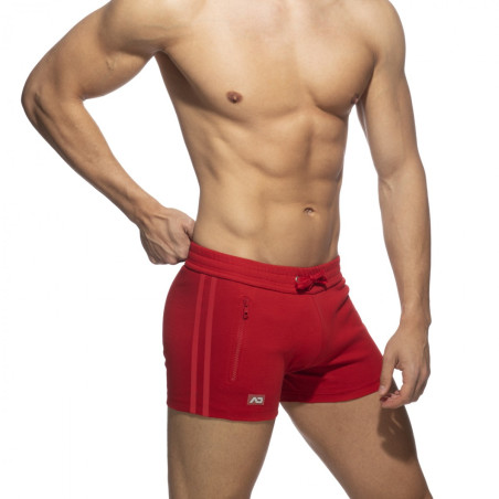 Short ZIP POCKETS SPORTS Rouge