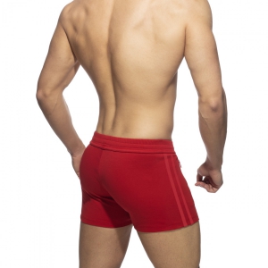 Short ZIP POCKETS SPORTS Rouge