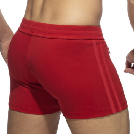 Short ZIP POCKETS SPORTS Rouge