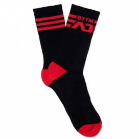 Chaussettes AD BTTM Noir-Rouge 2