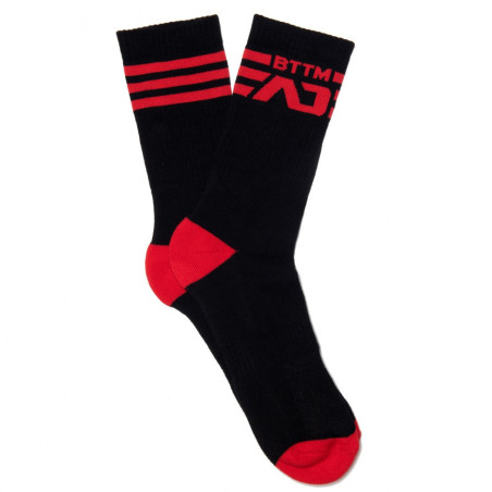 Chaussettes AD BTTM Noir-Rouge
