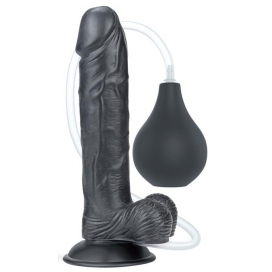 Gode réaliste éjaculateur SQUIRT 20 x 4.5cm Noir
