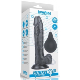 Gode réaliste éjaculateur SQUIRT 20 x 4.5cm Noir 2
