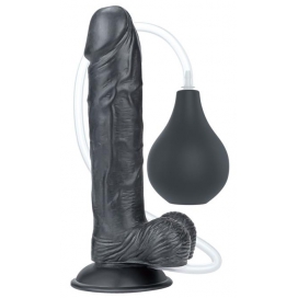 Gode réaliste éjaculateur SQUIRT 18 x 4.5cm Noir