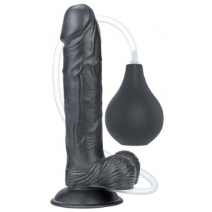 Gode réaliste éjaculateur SQUIRT 18 x 4.5cm Noir