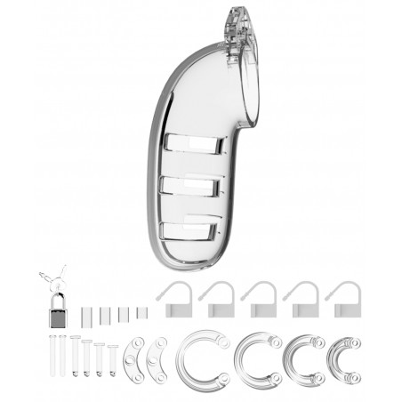 Cage de chasteté ManCage Modèle 06 14 x 4.5cm Transparente