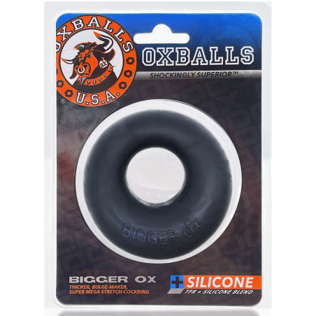 Cockring Silicone Oxballs BIGGER OX Noir