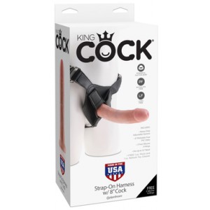 Gode ceinture King Cock Strap-On 20.3cm