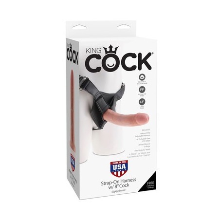 Gode ceinture King Cock Strap-On 20.3cm