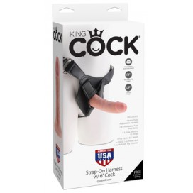 Gode ceinture Strap-On de King Cock 15.2cm 2