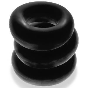 Lot de 3 Cockrings Oxballs FAT WILLY Noirs