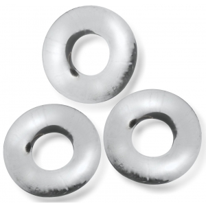 Lot de 3 Cockrings Oxballs FAT WILLY Transparents