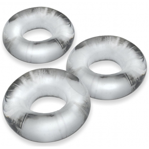 Lot de 3 Cockrings Oxballs FAT WILLY Transparents