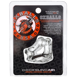 Ballstretcher souple Oxballs COCKSLING AIR Transparent 2