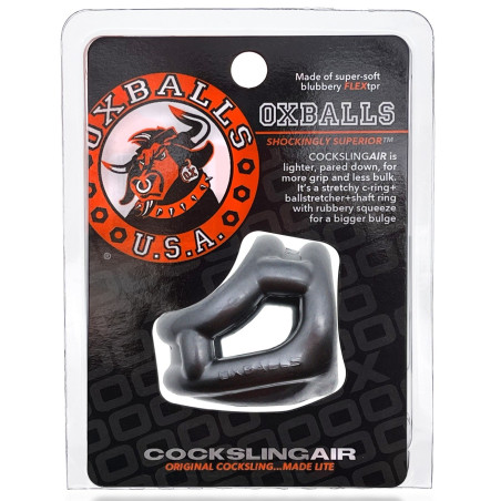 Ballstretcher souple Oxballs COCKSLING AIR Gris