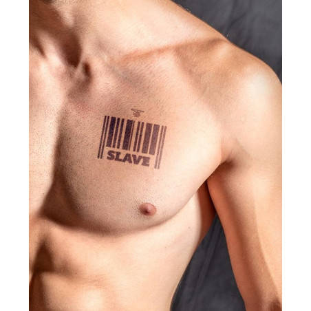 Tatouage éphémère MrB SLAVE 10 x 10cm