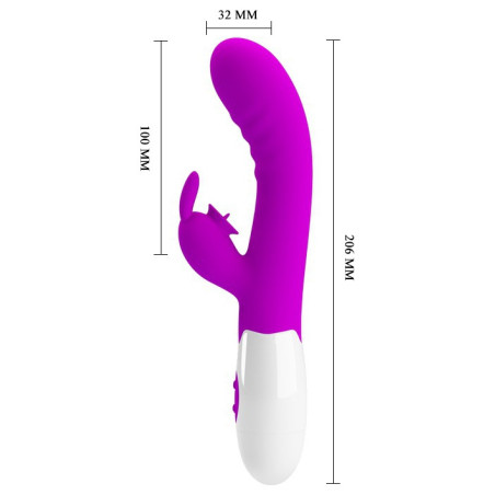 Vibro Rabbit CERBERUS Pretty Love 21cm Violet