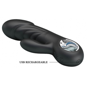 Vibromasseur ANSEL Pretty Love 16cm Noir