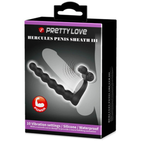 Embout de pénis HERCULES Pretty Love 13 x 2.5cm