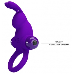 Cockring vibrant DICK RABBIT Pretty Love 30mm Violet