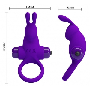 Cockring vibrant DICK RABBIT Pretty Love 30mm Violet