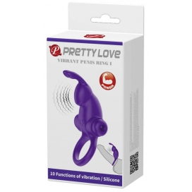 Cockring vibrant DICK RABBIT Pretty Love 30mm Violet 2