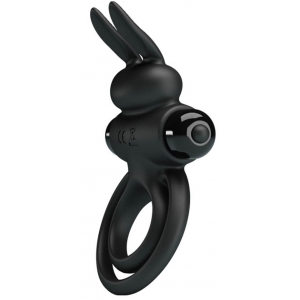 Cockring vibrant DICK RABBIT Pretty Love 25mm Noir