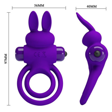 Anneau Vibrant Rabbit BUNNY RING 27mm