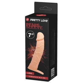 Gaine de pénis EXTEND SLEEVE Pretty Love 17 x 3.5cm 2