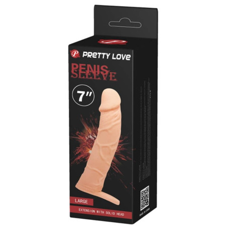 Gaine de pénis EXTEND SLEEVE Pretty Love 17 x 3.5cm