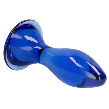 Plug en verre FOLLOWER Bleu 9 x 3.5cm