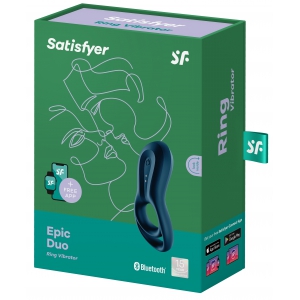 Cockring vibrant Satisfyer EPIC DUO Navy