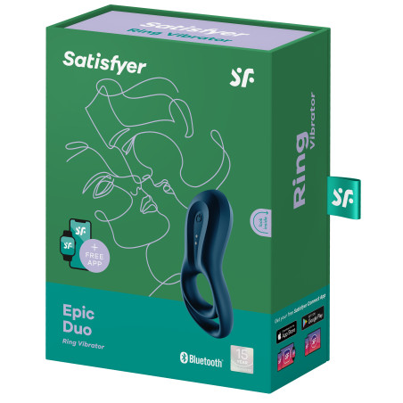 Cockring vibrant Satisfyer EPIC DUO Navy