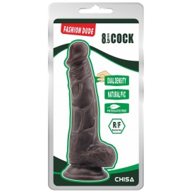 Gode réaliste FASHION DUDE 16 x 4cm Marron 2