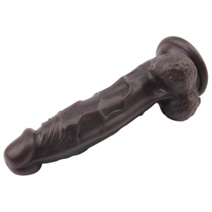 Gode réaliste FASHION DUDE 16 x 4cm Marron
