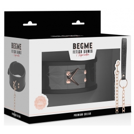 Collier et Laisse BEGME Noir 2