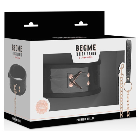 Collier et Laisse BEGME Noir