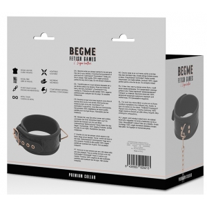 Collier et Laisse BEGME Noir
