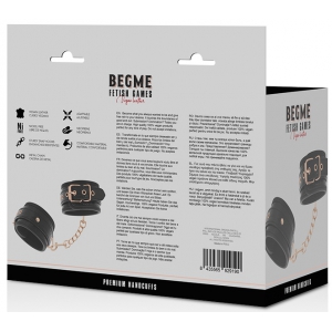 Menottes de poignets BEGME Noires